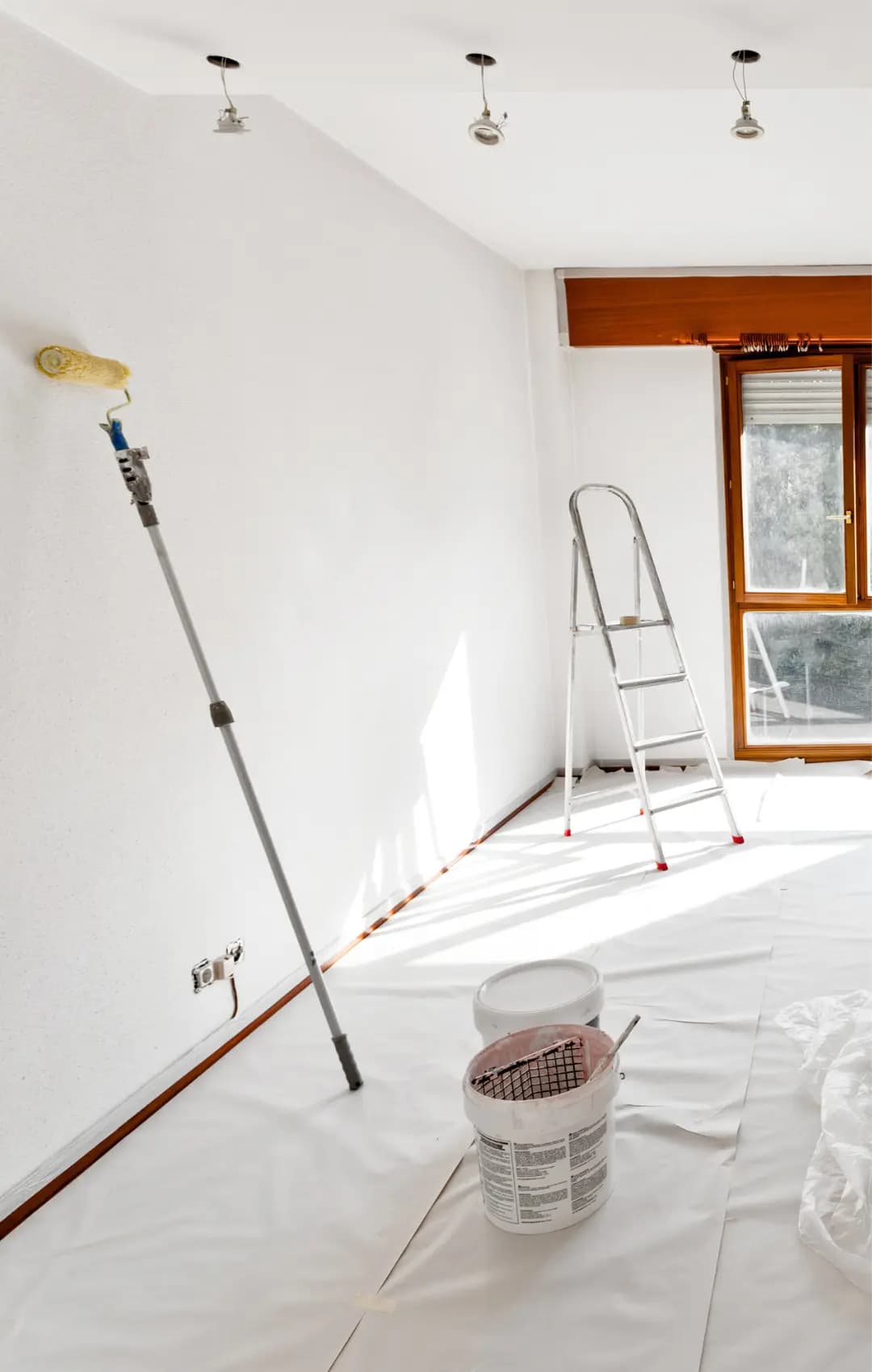 Malerarbeiten – Detailaufnahme